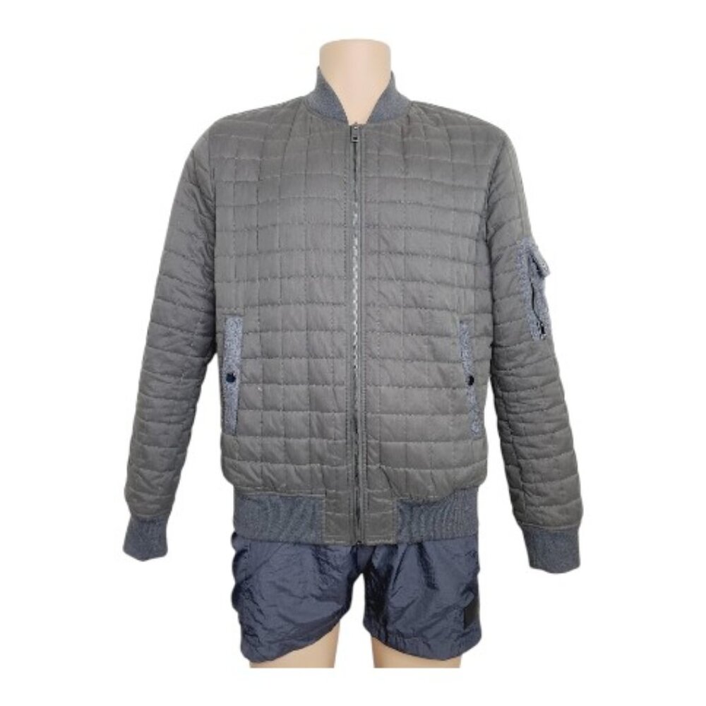 Antony Morato Men's Gray Long Sleeve Nano Puff Bomber Jacket Size XL